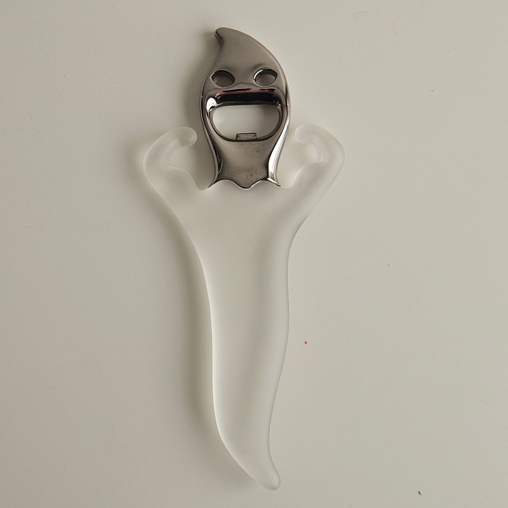 Bugatti Italy Vintage Ghost Bottle Opener A.‎ Dolcetti Design Frosted White OS
